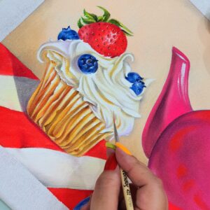 poder da pintura em tecido